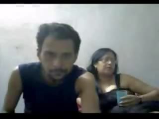 Warga india matang pasangan mr dan puan gupta dalam webcam